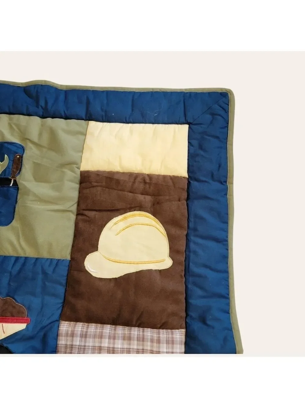 Sweet Jojo Designs Construction tools Baby Crib Nursery Quilt Blanket 35